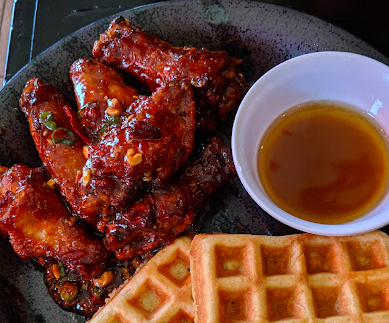 Talde signature dishes Smoked Char Siu Pork Shoulder
Korean Fried Chicken
Wonton Noodle Soup
